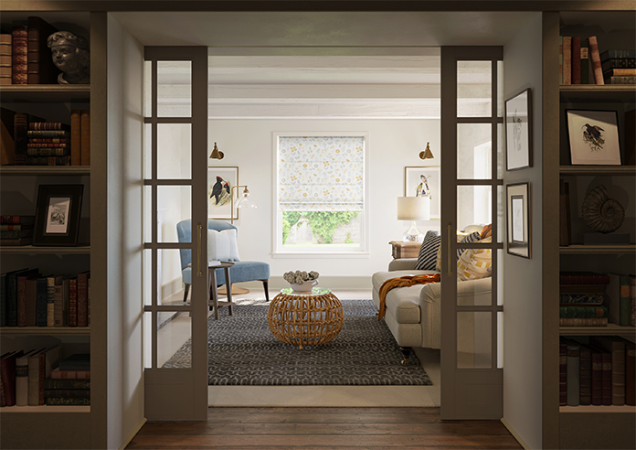 Floral Whimsy, Sunrise - Roman Blind - Image 8